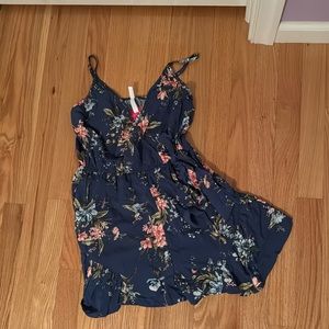 Blue flower romper